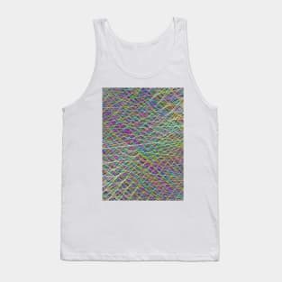 Geometric Futures #16 - Pattern Modular Synth Glitch Artwork Tank Top